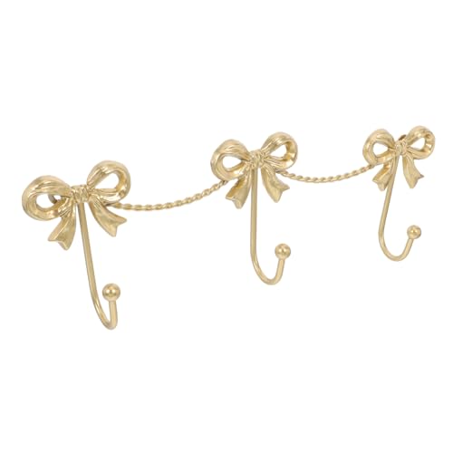 NUOBESTY Wandmontierte Goldene Schleifenhaken Dekorative Eisenhaken für Schlüssel und Kleidung Vielseitige Aufhänger für Schlafzimmer Flur und Wohnzimmer NUOBESTY Wandmontierte Goldene Schleifenhaken Dekorative Eisenhaken für Schlüssel und Kleidung Vielseitige Aufhänger für Schlafzimmer Flur und Wohnzimmer von NUOBESTY