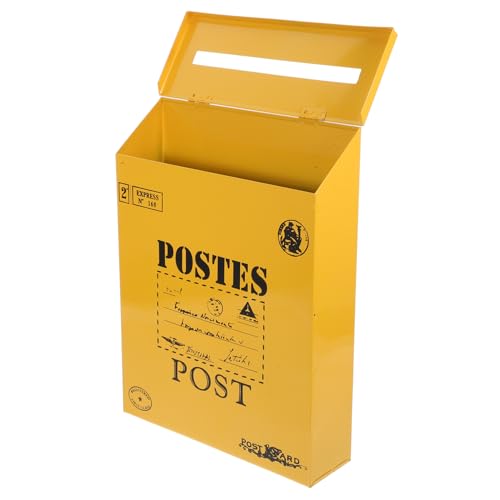 NUOBESTY Wandmontierter Briefkasten Aus Eisen Im Retro Stil Vintage Mailbox Für Zuhause Zeitungsbox Mit Großer Kapazität Installieren Und Platzsparend Für Familien Und Büros NUOBESTY Wandmontierter Briefkasten Aus Eisen Im Retro Stil Vintage Mailbox Für Zuhause Zeitungsbox Mit Großer Kapazität Installieren Und Platzsparend Für Familien Und Büros von NUOBESTY