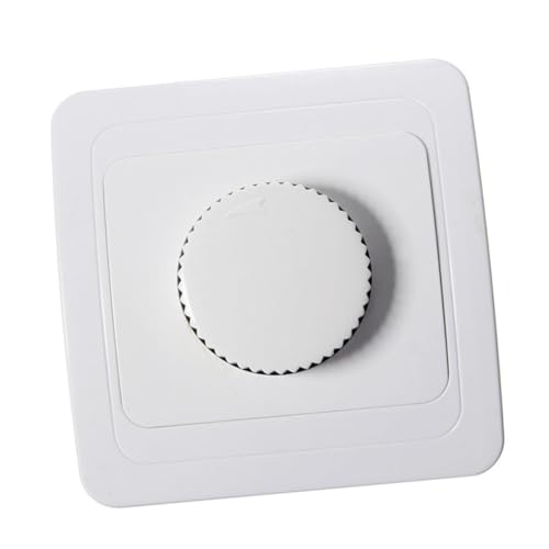 NUOBESTY Wandpanel Weiß Drehregler Lichtschalter für LED lampen Energiesparender Regler mit Einfacher Helligkeitsanpassung NUOBESTY Wandpanel Weiß Drehregler Lichtschalter für LED lampen Energiesparender Regler mit Einfacher Helligkeitsanpassung von NUOBESTY