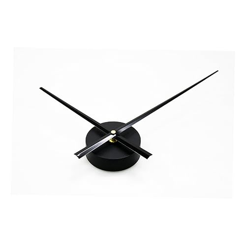 NUOBESTY Wanduhr Uhrwerksatz für DIY Uhrenmontage Geräuschloses Uhrwerk Elegantes Design ohne Rahmen für Moderne Wohnräume Schwarz Langlebig und Präzise von NUOBESTY