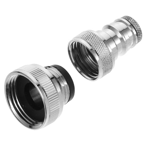 NUOBESTY Waschmaschinen Wasserhahn Adapter Schnellkupplung Stopventil Automatische Wasserstopp Funktion Langlebig Spritzfrei Hoher Verschleißschutz für Waschmaschine Spüle Anschluss von NUOBESTY