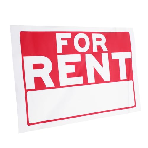 NUOBESTY Wasserdichter Apartment For Rent Sticker aus Langlebigem Vinyl Selbstklebender Mietpreis Aufkleber für Wohnungen Leicht Anzubringen und Rückstandsfrei Entfernbar Praktische von NUOBESTY