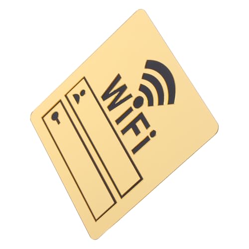 NUOBESTY Wasserdichter Spiegelnder Wandaufkleber Wifi schild mit Handschriftlichem Design Installieren Feuchtigkeitsresistent für Zuhause Büro und Geschäftsräume von NUOBESTY