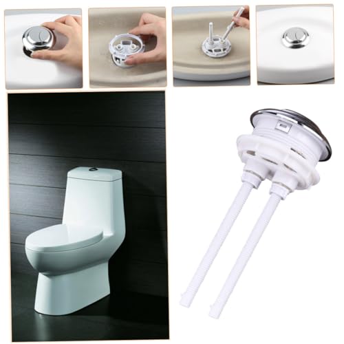 NUOBESTY Wc Spülkasten Druckknopf Ersatz mit Stangen Langlebig und Installieren Kompatibel für Doppelspülung Toiletten Praktisches Ersatzteil für Spülkasten NUOBESTY Wc Spülkasten Druckknopf Ersatz mit Stangen Langlebig und Installieren Kompatibel für Doppelspülung Toiletten Praktisches Ersatzteil für Spülkasten von NUOBESTY