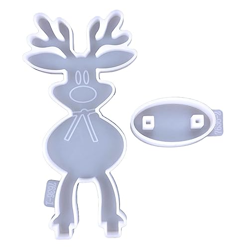 NUOBESTY Weihnachts Rentier Silikonform für Epoxidharz Diy Bastelset für Dekorative Tischornamente Einfach zu Reinigen nicht Klebend Wiederverwendbar für Kreative Projekte NUOBESTY Weihnachts Rentier Silikonform für Epoxidharz Diy Bastelset für Dekorative Tischornamente Einfach zu Reinigen nicht Klebend Wiederverwendbar für Kreative Projekte von NUOBESTY