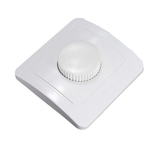 NUOBESTY Weißer Wand dimmschalter mit Drehregler für LED lampen Einstellbare Helligkeit Energiesparend Geeignet für Wohn Arbeitsräume NUOBESTY Weißer Wand dimmschalter mit Drehregler für LED lampen Einstellbare Helligkeit Energiesparend Geeignet für Wohn Arbeitsräume von NUOBESTY