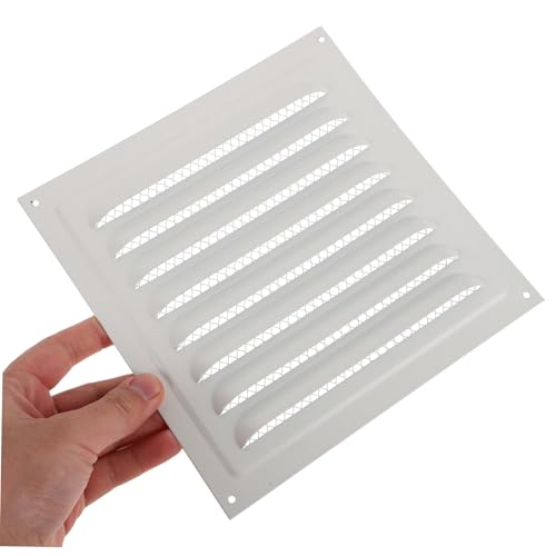 NUOBESTY Wetterfeste Lüftungsabdeckung aus Edelstahl mit Jalousie und Insektenschutz Robuste Metallgitter für Garage Außenwand Speicher Optimaler Regenschutz und Luftzirkulation von NUOBESTY