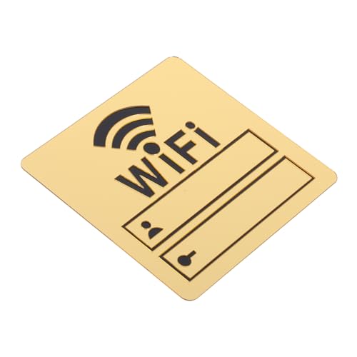 NUOBESTY Wlan schild Spiegel wandaufkleber Selbstklebend für Restaurant Büro Schönheitssalon Vielseitig Nutzbar Einfache Montage Wifi Passwortanzeige von NUOBESTY