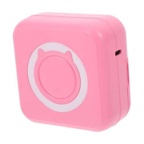 NUOBESTY tragbarer Drucker etikettendrucker farbdrucker Drahtloser Drucker Kinderdrucker Aufkleber Drucker Fotodrucker tragbar Telefon Fotodrucker Minidrucker für Notizen Plastik Rosa von NUOBESTY