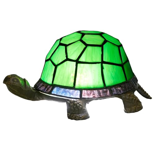 NUODITOS Tiffany Style Schildkröte Tischlampe Grün Glasmalerei Lampe Kinder Kinder Tier Nachtlicht für Home Decor Kleine Nachttischlampe NUODITOS Tiffany Style Schildkröte Tischlampe Grün Glasmalerei Lampe Kinder Kinder Tier Nachtlicht für Home Decor Kleine Nachttischlampe von NUODITOS
