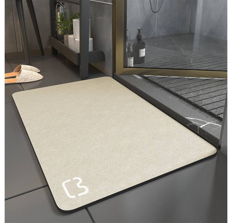 NUODWELL Badematte Badematte Absorbierende,Wasserabsorbierend, rutschfest, verschleißfest, 50*80cm von NUODWELL