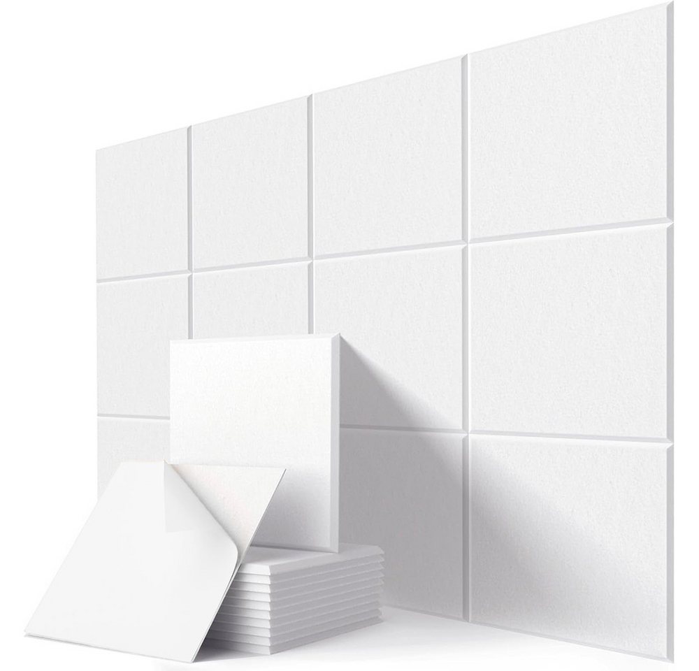 NUODWELL Akustikplatte 12 Stück Akustikplatten Selbstklebend, Hohe Dichte Schallschutzplatten, 30 x 30 x 0.9 cm, für Wanddekoration und Akustische Behandlung NUODWELL Akustikplatte 12 Stück Akustikplatten Selbstklebend, Hohe Dichte Schallschutzplatten, 30 x 30 x 0.9 cm, für Wanddekoration und Akustische Behandlung von NUODWELL