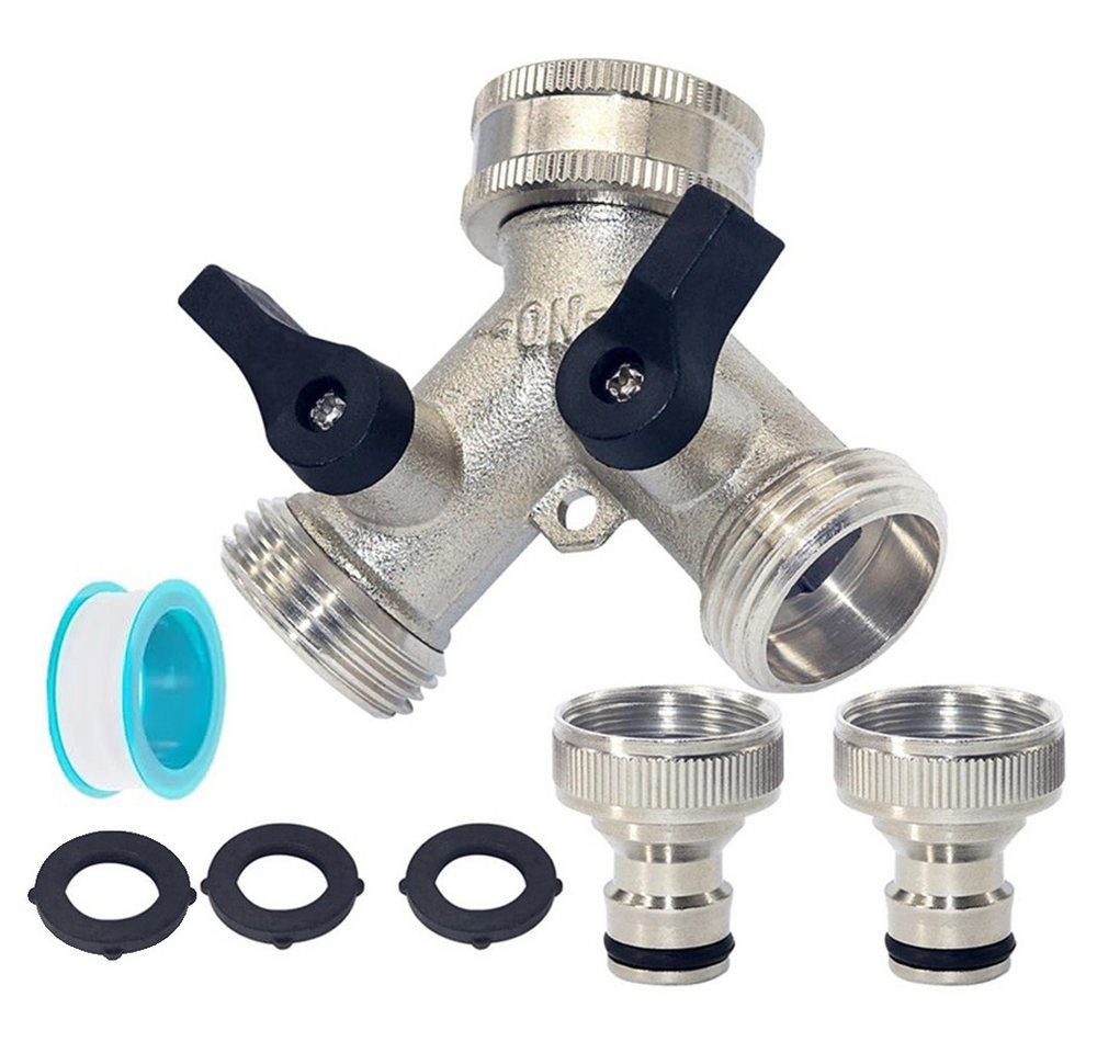 NUODWELL Anschlussstück 2 Wege Verteiler Wasser 3/4zoll,Y-verteiler zulaufschlauch mitSchalter NUODWELL Anschlussstück 2 Wege Verteiler Wasser 3/4zoll,Y-verteiler zulaufschlauch mitSchalter von NUODWELL