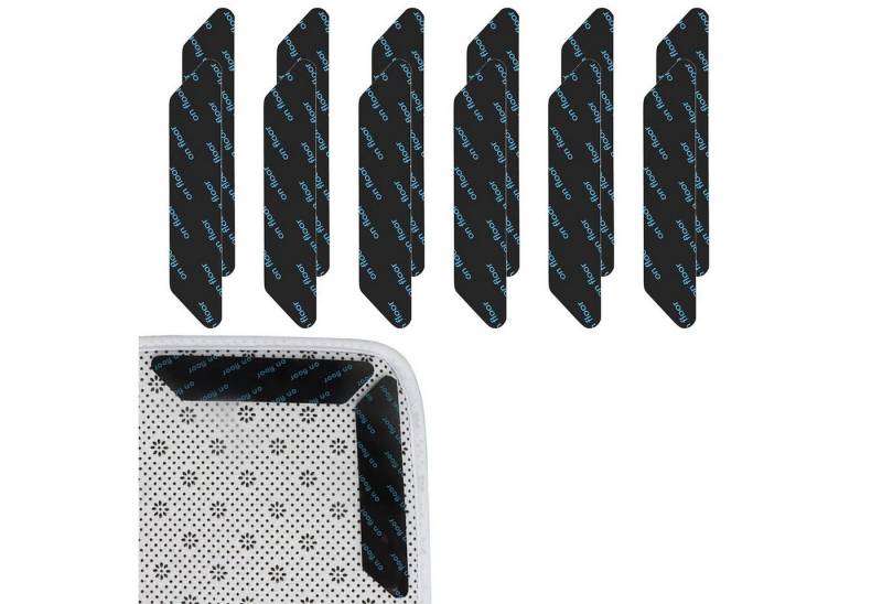 NUODWELL Antirutsch Teppichunterlage Anti Rutsch Teppichgreifer Teppich rutschfestes Klebeband Teppich, (12-St), für Hartholzböden, Teppiche und Matten von NUODWELL
