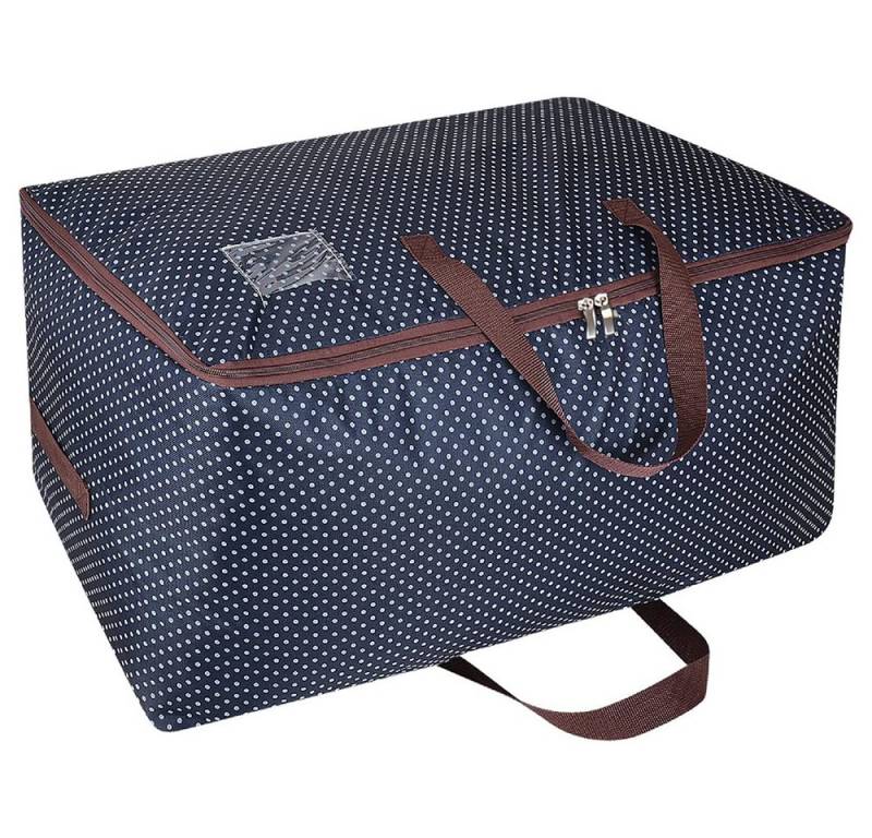 NUODWELL Aufbewahrungsbox 100L Unterbettkommode,Wasserdichte Umzugstasche mit Reißverschlüssen, 600D Oxford Heavy-Duty Belastbare Tragetasche Mit Handgriff von NUODWELL