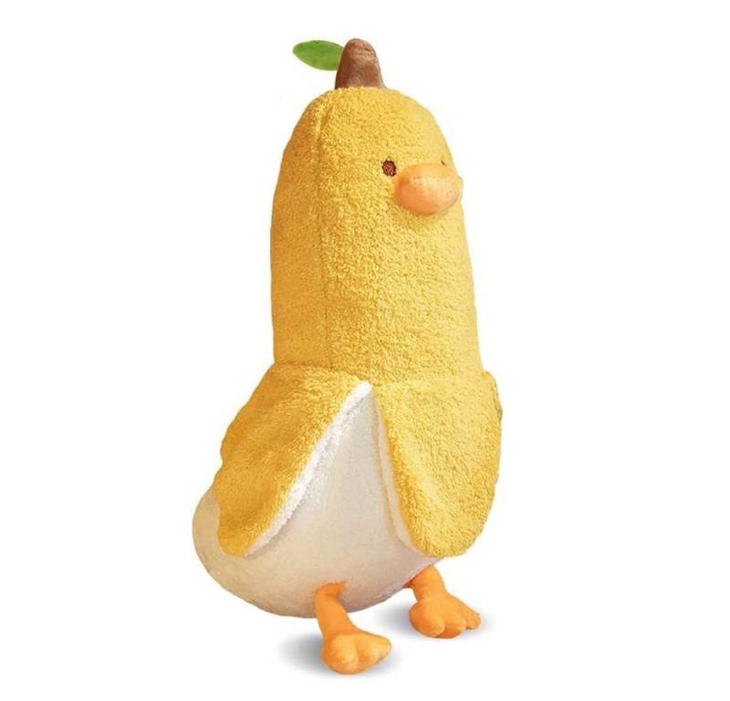 NUODWELL Babykissen Plüschtier Banane Ente Stofftier,Kawaii Ente Plüsch,Banane Kuscheltier von NUODWELL