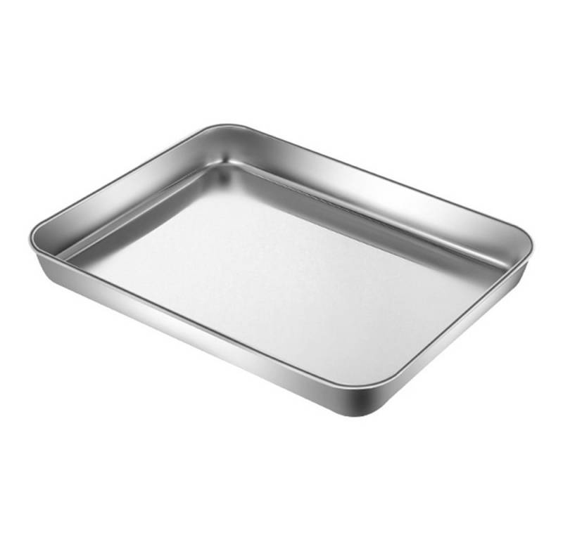 NUODWELL Backblech Backblech, Edelstahl Ofenblech Kuchenblech, Rechteckig Backform von NUODWELL