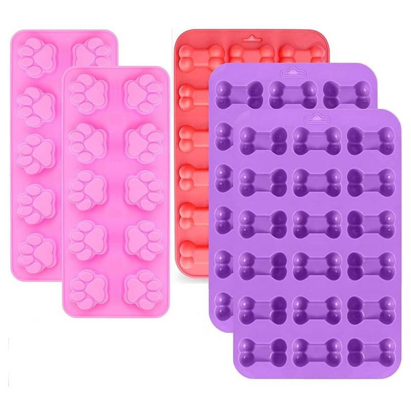 NUODWELL Backmatte Hundekekse Backform Hundeleckerli Silikonform Backmatte Ice Tabletts, Silikonpads von NUODWELL
