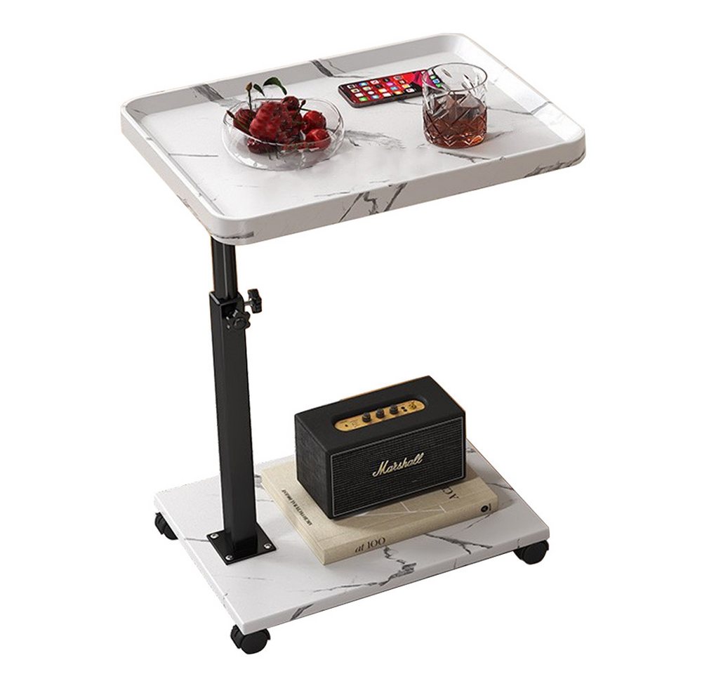 NUODWELL Beistelltisch Beistelltisch C Form, Mobiler Couchtisch Sofatisch Höhenverstellbar NUODWELL Beistelltisch Beistelltisch C Form, Mobiler Couchtisch Sofatisch Höhenverstellbar von NUODWELL