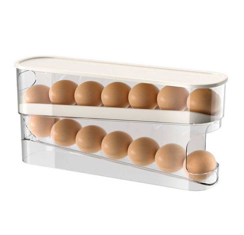 NUODWELL Eierkorb 2 Schichten Automatisch Rollender Eierbehälter für Kühlschrank NUODWELL Eierkorb 2 Schichten Automatisch Rollender Eierbehälter für Kühlschrank von NUODWELL