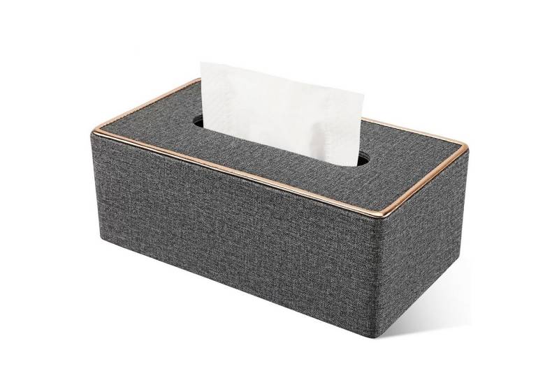 NUODWELL Feuchttücherbox Papiertuchbox Leder Tücherbox Kosmetiktücherbox Taschentuchspender von NUODWELL