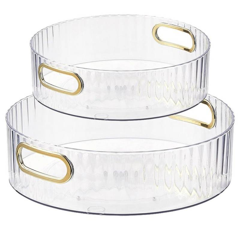 NUODWELL Gewürzregal 2 Stücke Lazy Susan Drehteller, Schrank Drehteller Organizer für Küche von NUODWELL