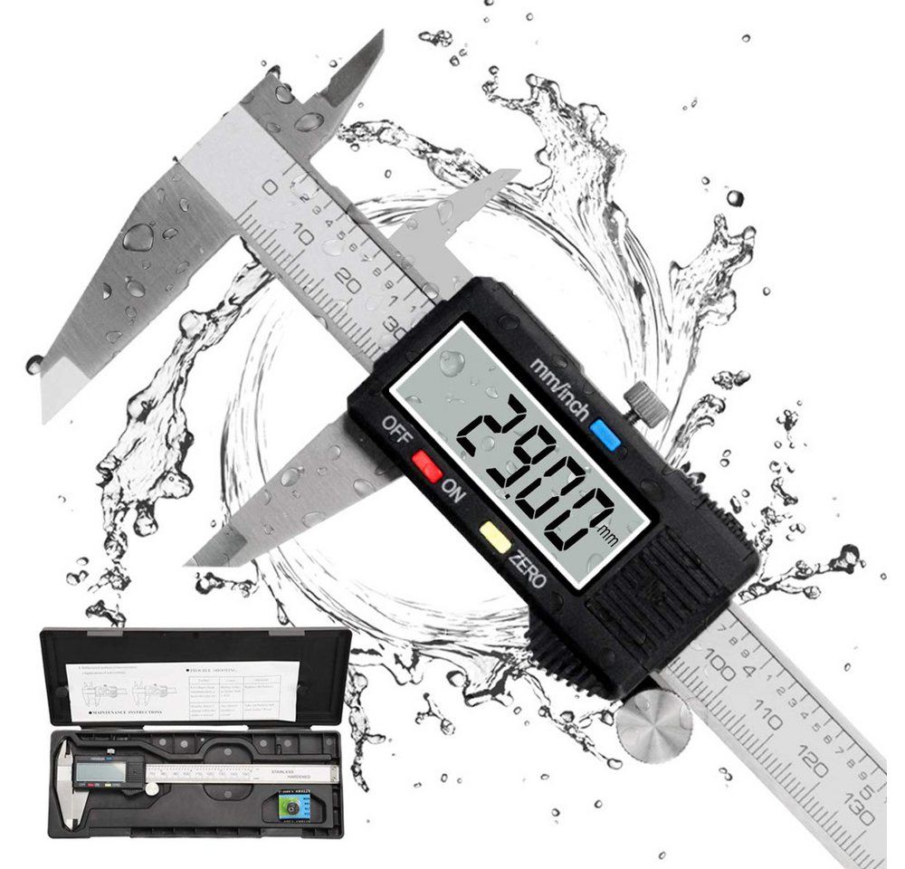 NUODWELL Messschieber Messschieber Digital, 150 mm/6" Edelstahl Schieblehre Digital mit LCD NUODWELL Messschieber Messschieber Digital, 150 mm/6" Edelstahl Schieblehre Digital mit LCD von NUODWELL