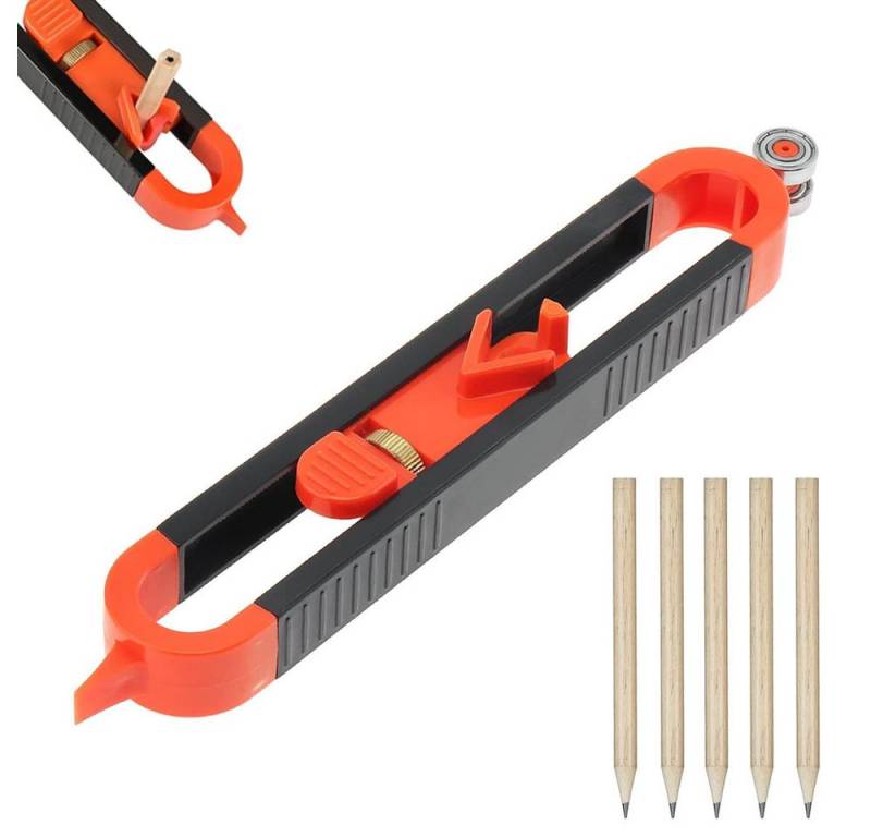 NUODWELL Multitool Konturenlehre, Konturenlehre mit Schloss, Verriegelungsmechanismus von NUODWELL