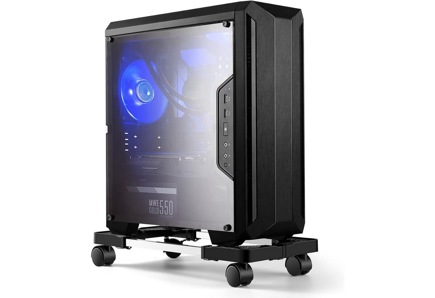 NUODWELL PC-Schrank Universal verstellbare CPU Ständer mit Rollen für Computer Desktop NUODWELL PC-Schrank Universal verstellbare CPU Ständer mit Rollen für Computer Desktop von NUODWELL