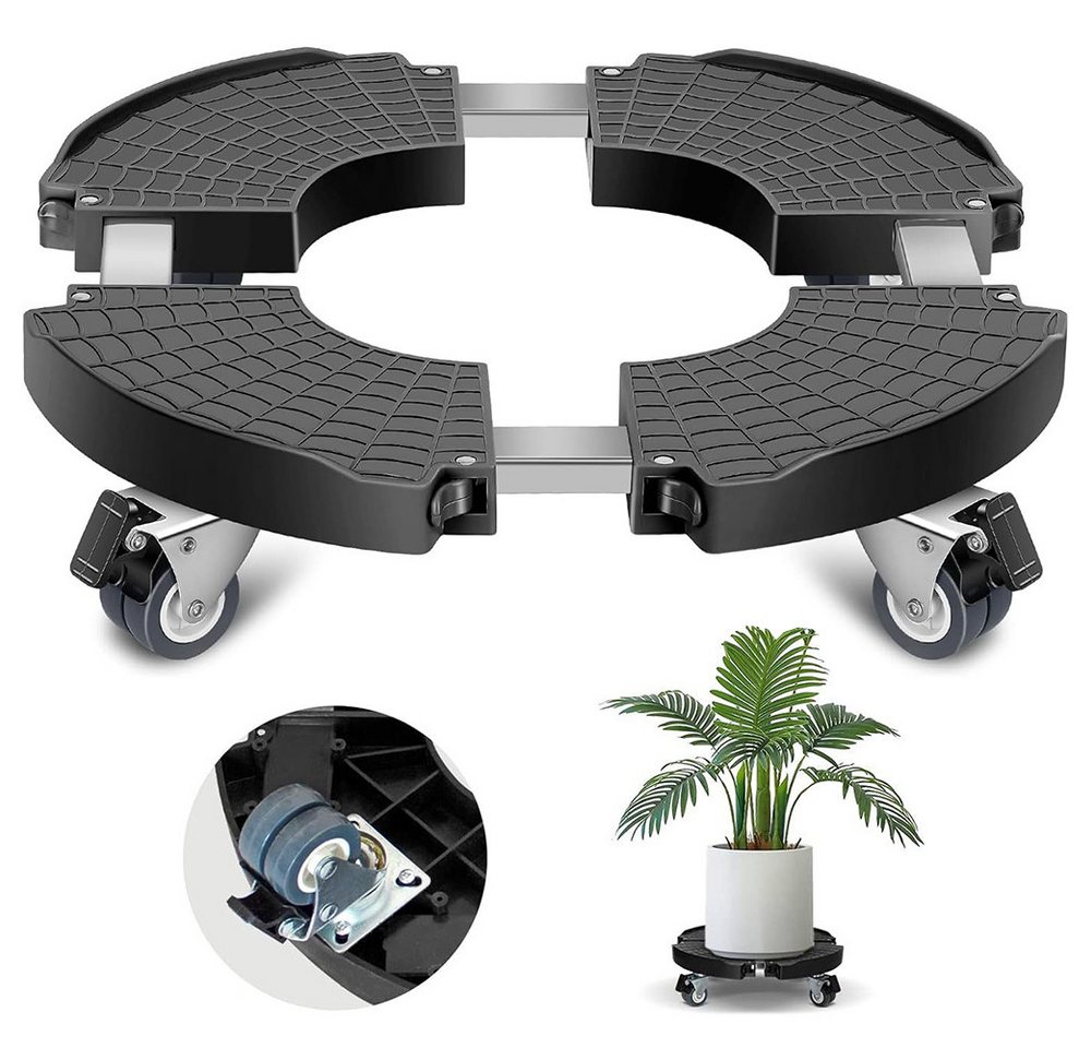 NUODWELL Pflanzenroller Pflanzenroller Blumenroller Außen 39-54cm 200kg Tragkraf Pflanzenregal, Mit Feststellbaren Lenkrollen für PflanzgefäßE im Innen- AußEnbereich NUODWELL Pflanzenroller Pflanzenroller Blumenroller Außen 39-54cm 200kg Tragkraf Pflanzenregal, Mit Feststellbaren Lenkrollen für PflanzgefäßE im Innen- AußEnbereich von NUODWELL