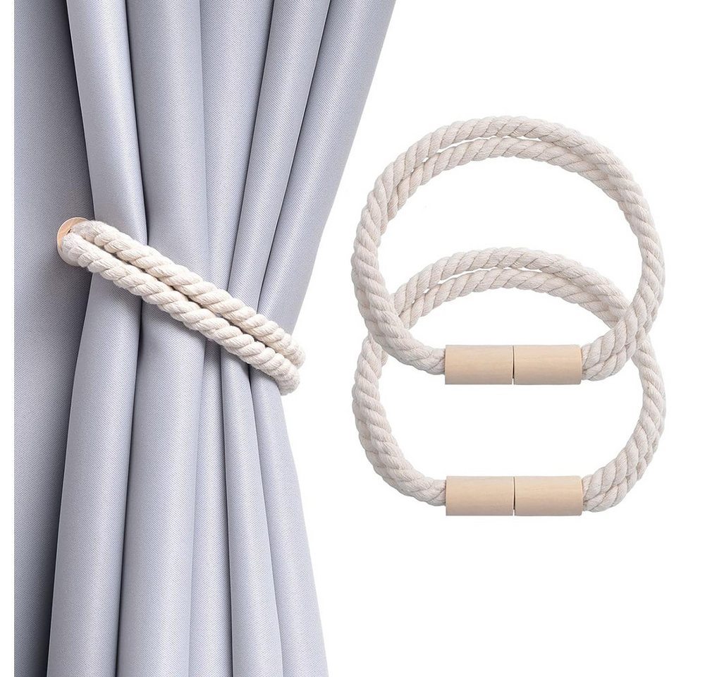 NUODWELL Raffhalter 2 Stück Magnetische Vorhang Raffhalter, gewebtes Seil Vorhanghalter, Boho, Vorhanghalter für Zuhause und Büro, Fenstervorhänge NUODWELL Raffhalter 2 Stück Magnetische Vorhang Raffhalter, gewebtes Seil Vorhanghalter, Boho, Vorhanghalter für Zuhause und Büro, Fenstervorhänge von NUODWELL