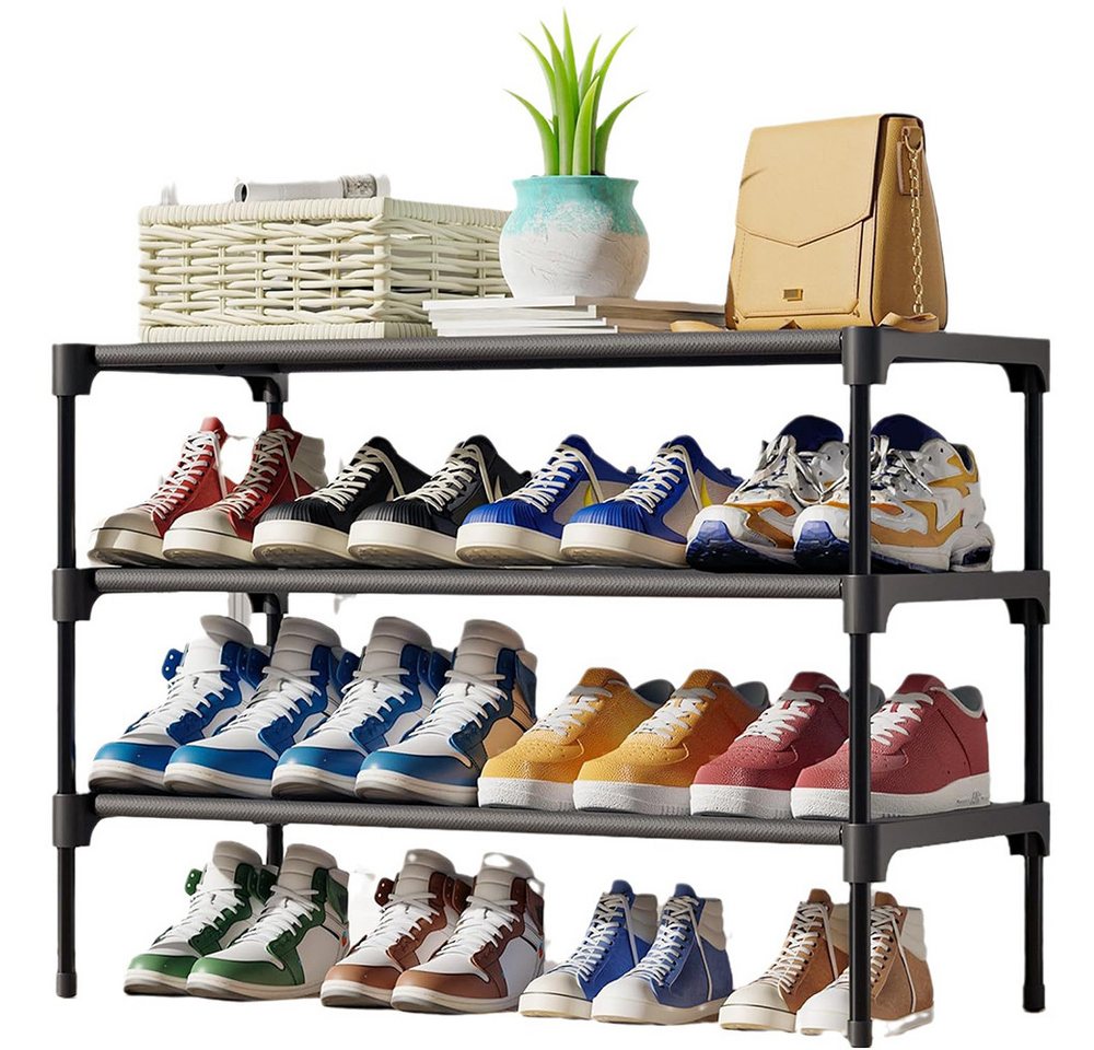 NUODWELL Schuhregal Schuhregal für den Eingangsbereich, 3 Ebenen Abnehmbar Schuhschrank, Platzsparend Schuhablage für Wohnzimmer, Schlafzimmer, Flur, Eingang NUODWELL Schuhregal Schuhregal für den Eingangsbereich, 3 Ebenen Abnehmbar Schuhschrank, Platzsparend Schuhablage für Wohnzimmer, Schlafzimmer, Flur, Eingang von NUODWELL