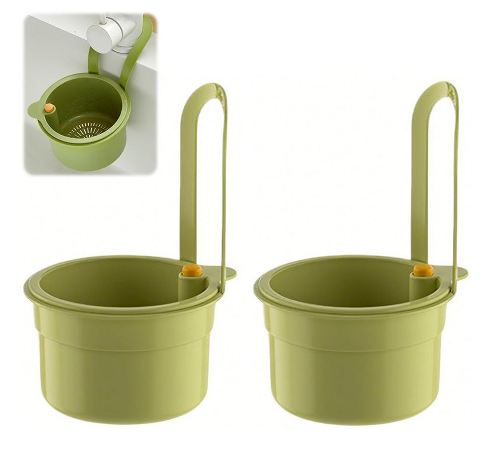 NUODWELL Seiher 2 Stück Sieb für Spülbecken, Hängend Abnehmbare Spülbecken Sieb, Snap-Button Hängend Waschbecken Sieb, für Waschen/Organizer in Küche NUODWELL Seiher 2 Stück Sieb für Spülbecken, Hängend Abnehmbare Spülbecken Sieb, Snap-Button Hängend Waschbecken Sieb, für Waschen/Organizer in Küche von NUODWELL