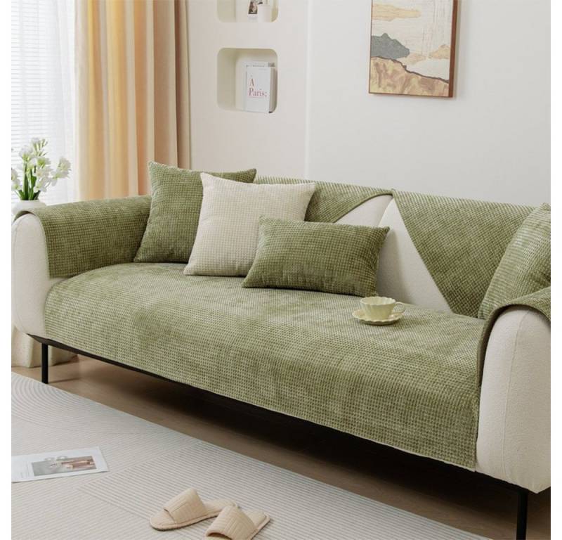 NUODWELL Sofabezug Chenille-Sofabezug für 1/2/3/4 Sitze/L-förmiger Universal-Sofabezug von NUODWELL