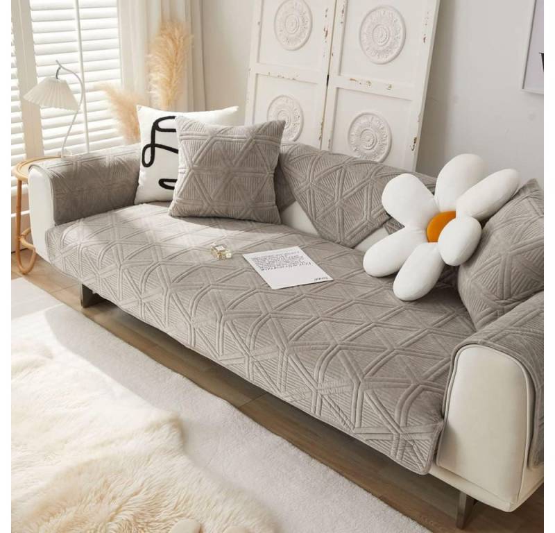 NUODWELL Sofabezug Sofa/Couch überzug, Sofabezug L Form/U Form/Ecksofa 3/2/1 Sitzer von NUODWELL