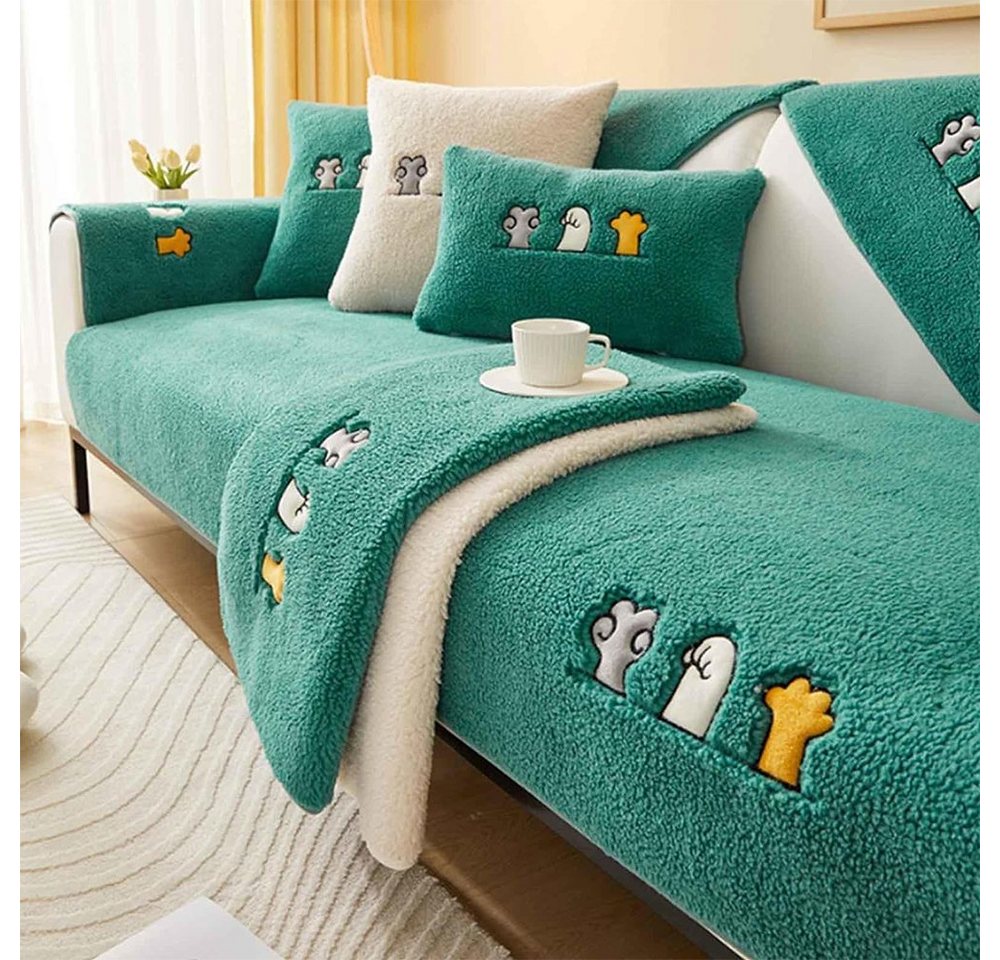 NUODWELL Sofabezug Sofaschutz, Samt rutschfest L Form 1 2 3 4 Sitzer Sofabezug NUODWELL Sofabezug Sofaschutz, Samt rutschfest L Form 1 2 3 4 Sitzer Sofabezug von NUODWELL