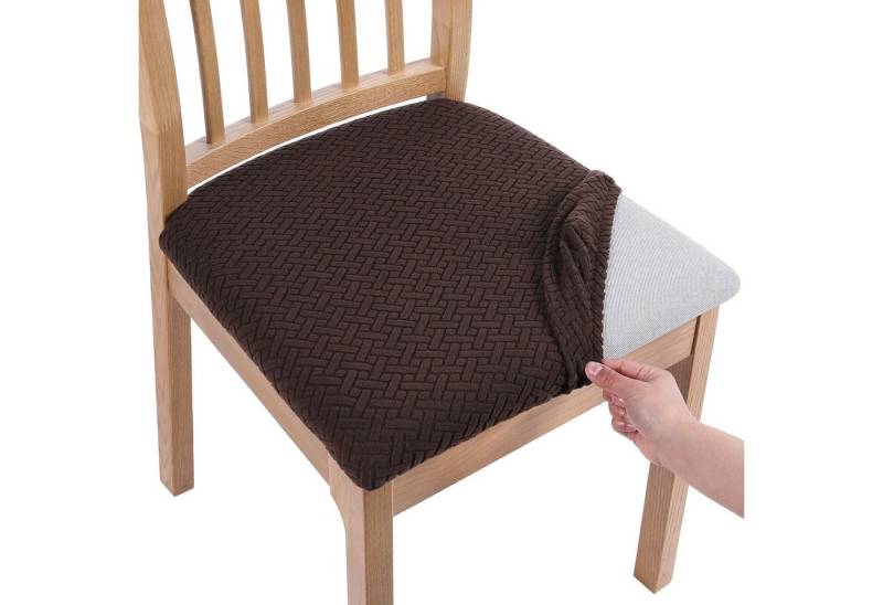 NUODWELL Stuhlbezug Stretch Bezug für Stühle Sitzbezüge für Esszimmerstühle Abwaschbar von NUODWELL