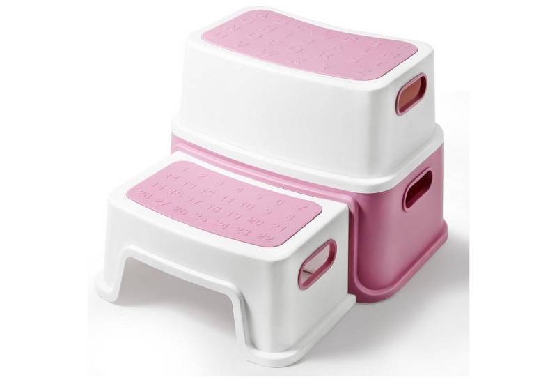 NUODWELL Tritthocker Tritthocker Kinder, Kinderhocker Hocker 2 Stufen, Klohocker Toilette, Anti-Kipp und Anti-Rutsch Badhocke Badezimmer Baby Toiletten von NUODWELL