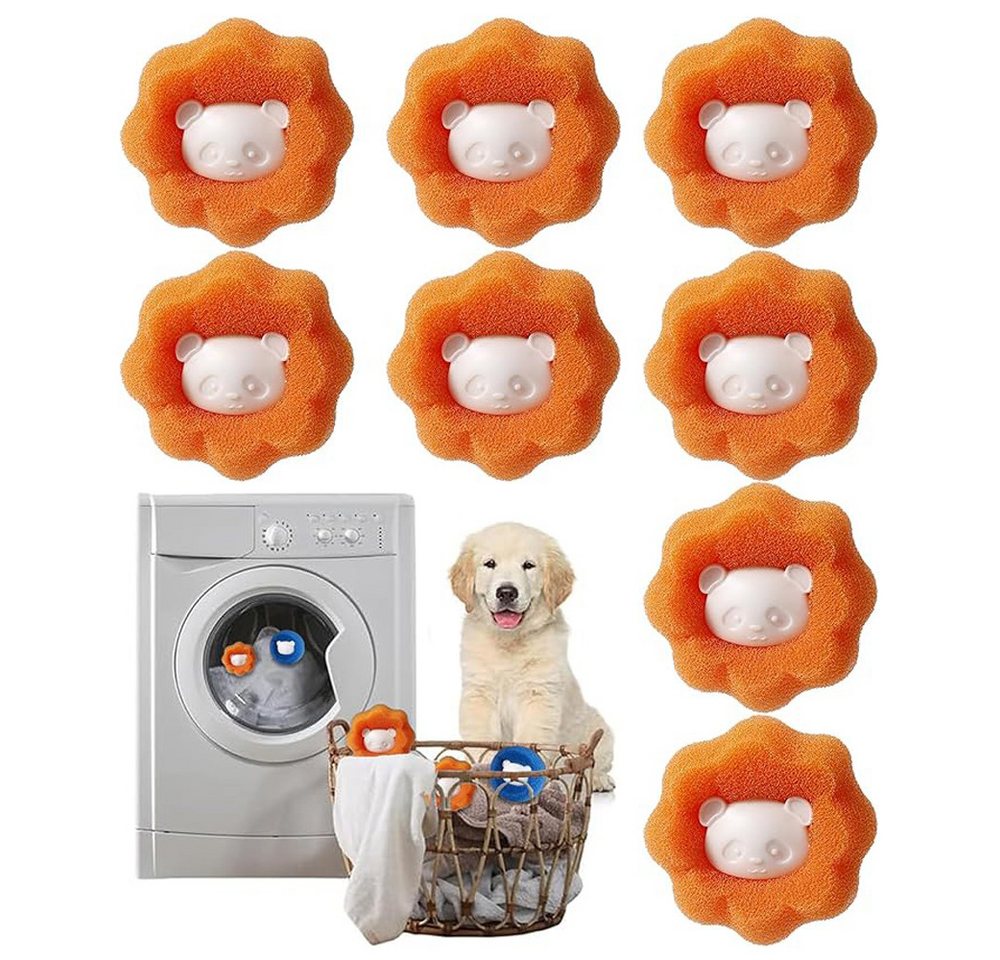 NUODWELL Wäschekugel 8 Stücke Tierhaarentferner Waschmaschine, Wiederverwendbar Fusselbälle von NUODWELL