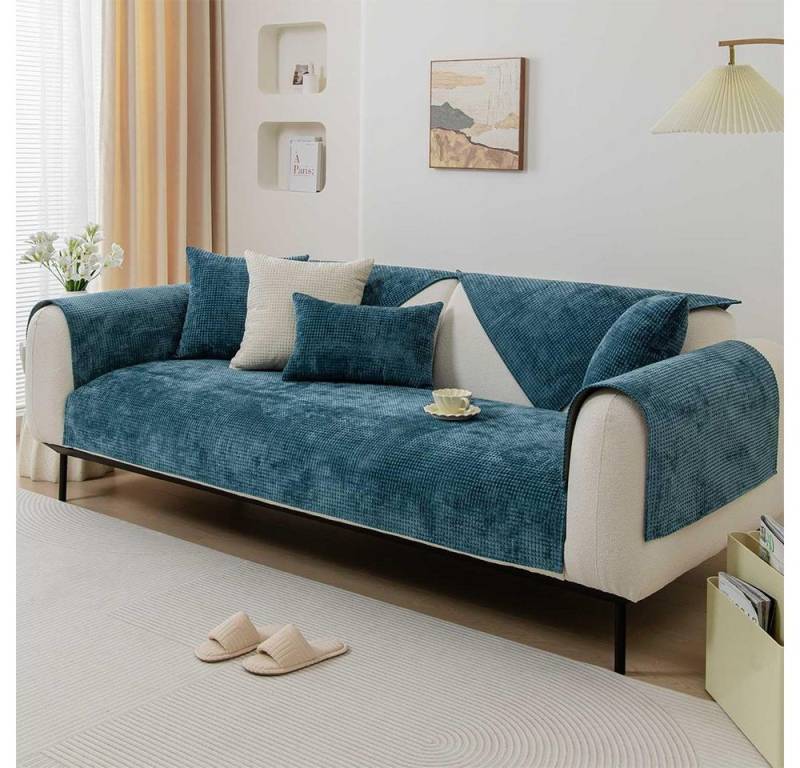 NUODWELL Sofabezug Chenille-Sofabezug für 1/2/3/4 Sitze/L-förmiger Universal-Sofabezug von NUODWELL