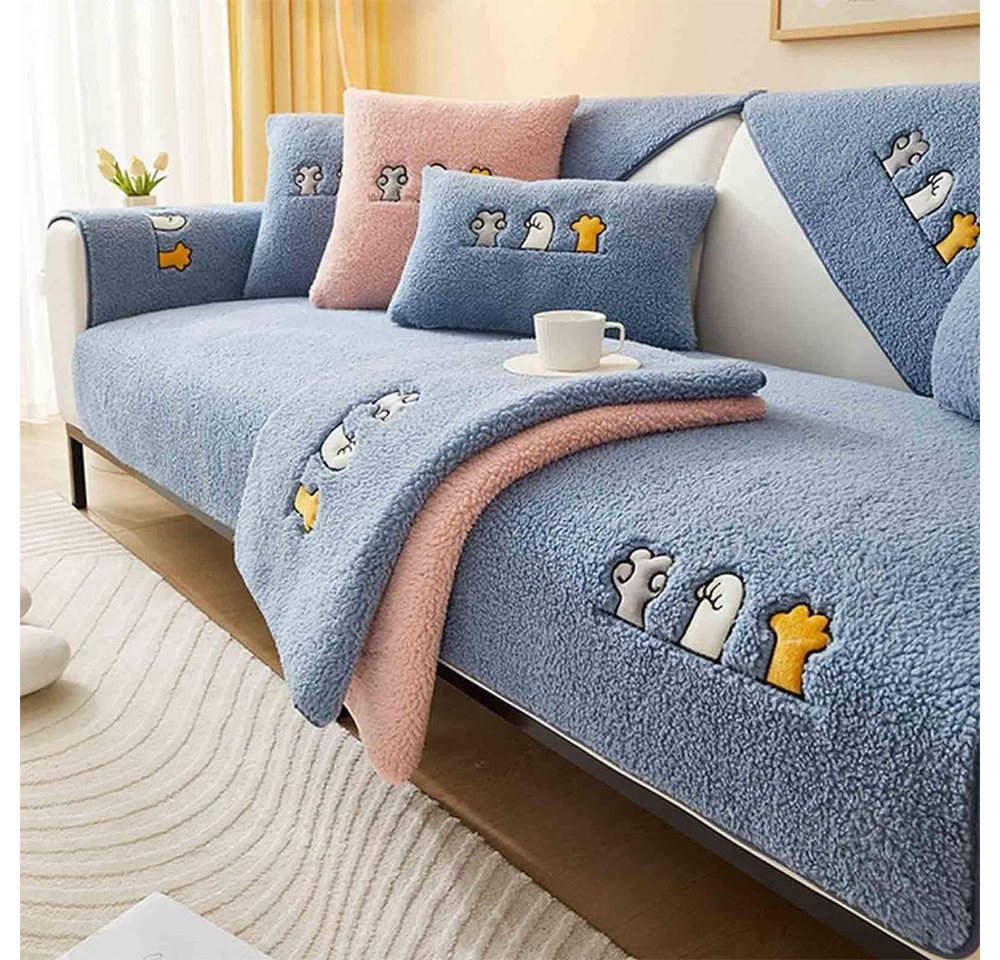 NUODWELL Sofabezug Sofaschutz, Samt rutschfest L Form 1 2 3 4 Sitzer Sofabezug NUODWELL Sofabezug Sofaschutz, Samt rutschfest L Form 1 2 3 4 Sitzer Sofabezug von NUODWELL