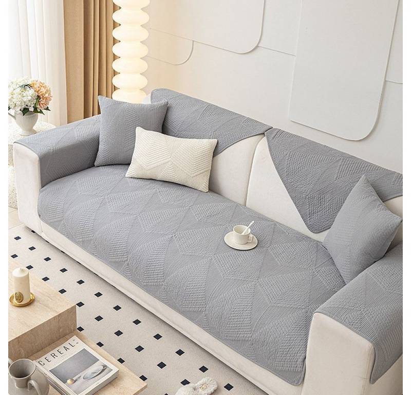 NUODWELL Sofahusse Baumwoll Sofabezug, Anti Rutsch-Couch für L Form Sofaschoner Ecksofa, 1,2,3Sitzer,Überzug Universal Couchbezug,Sofa-Schutzhülle, Pflegeleich von NUODWELL
