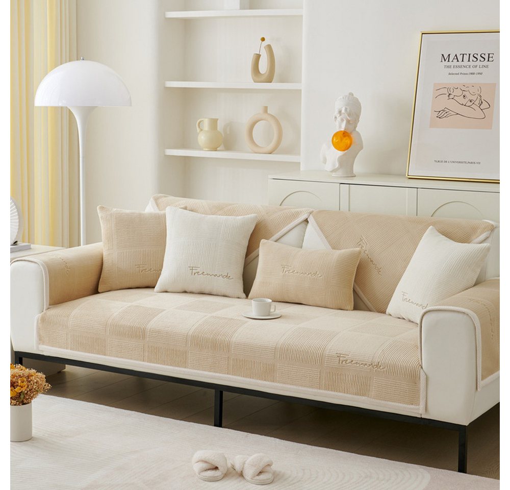 NUODWELL Sofahusse Sofabezug, sofaschoner rutschfest L Form Sofaüberwurf 1/2/3/4 sitzer NUODWELL Sofahusse Sofabezug, sofaschoner rutschfest L Form Sofaüberwurf 1/2/3/4 sitzer von NUODWELL