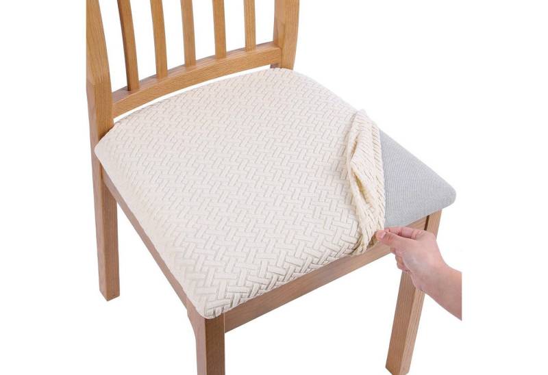 NUODWELL Stuhlbezug Stretch Bezug für Stühle Sitzbezüge für Esszimmerstühle Abwaschbar von NUODWELL