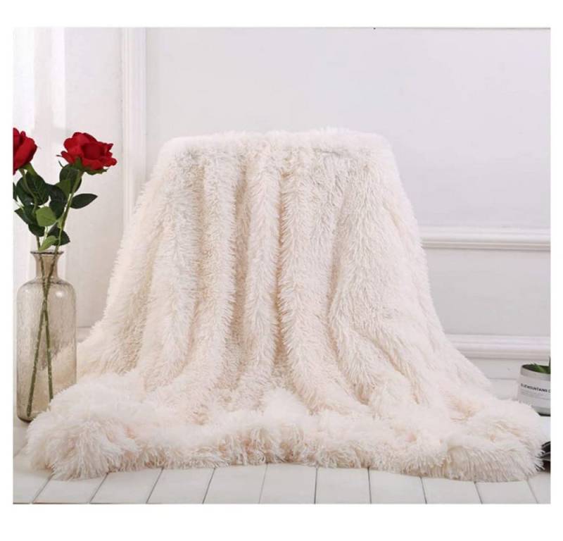 Wohndecke Super Weich Zotteldecke,Flauschig Kuscheldecke Warme Komfort 200x230cm, NUODWELL von NUODWELL