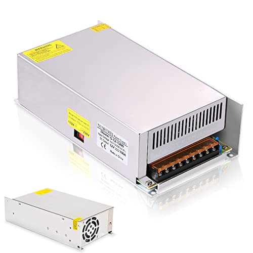 DC 60V 20A 1200W Netzteil 230V AC auf DC 60V Schalternetzteil Transformator Netzteil Adapter Trafo 60V 20A für Antriebssensor System Lampe Meter Controller Servo Elektromotor und mehr 60V Gerät von NUOFUWEI