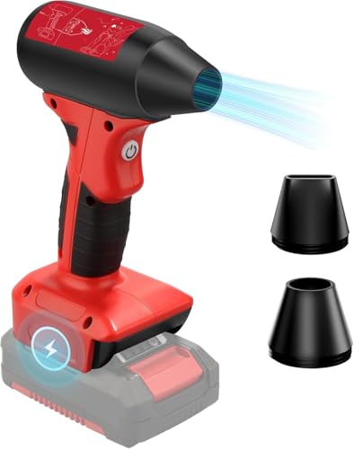Jet Dry Mini-Gebläse, Jet-Ventilator, 130.000 U/min, Windgeschwindigkeit, 4-Gang-Steuerung, kompatibel für Einhell 18V Power X-ChangeLithium Akku, Superjet-Gebläse zum Trocknen, Reinigen von NUOGEDZ
