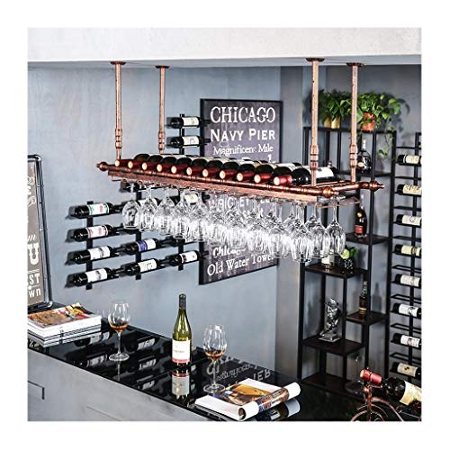 NUONUO Hängende Weinflaschenregal-Dekoration, Weinregal, Weinglasregal, umgedrehte Home-Bar, kreative Becherregal-Vision von NUONUO