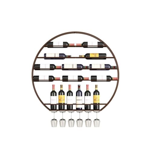NUONUO Wandmontierte Weinregale aus Metall zum Aufhängen von Weingläsern, schwebende Regale für Zuhause, Restaurants, Bars von NUONUO
