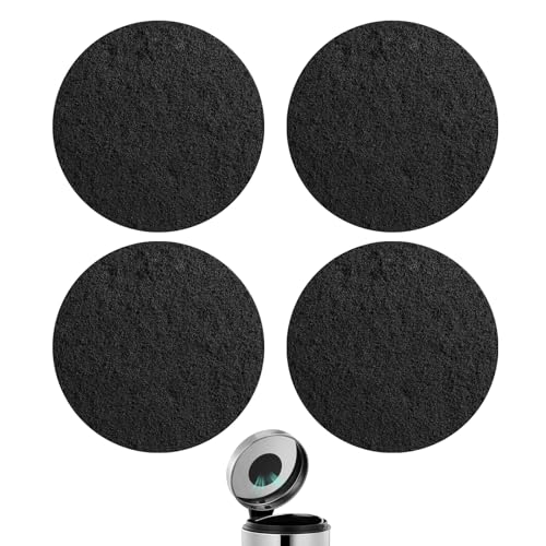 Komposteimer Filter Rund Bioeimer Filter Aktivkohlefilter Küche für Kompostbehälter Kohlefilter Biomülleimer 4 Stücke von NUOOO